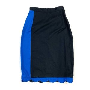 BLUEBLOCKER Cotton Colorblock Pencil Skirt